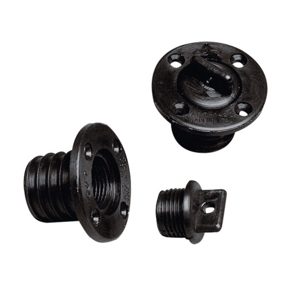 DRAIN SOCKETS WITH 4 HOLES AND PLUG