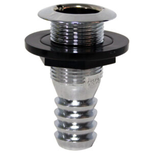 THRU-HULLS WITH FLUSH FLANGE AND HOSE BARB