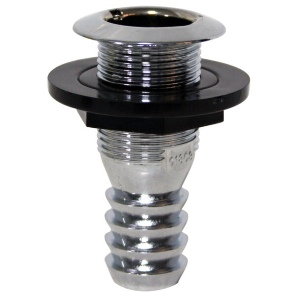 THRU-HULLS WITH FLUSH FLANGE AND HOSE BARB