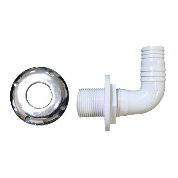 THRU-HULLS ELBOW 90 Degree with HOSE BARB and SCREW FLANGE - Image 3