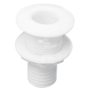 THRU-HULLS WITH FLUSH FLANGE AND HOSE BARB