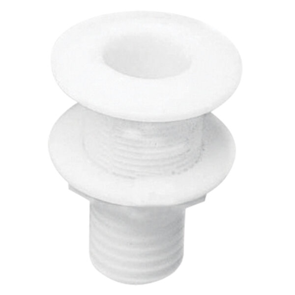 THRU-HULLS WITH FLUSH FLANGE AND HOSE BARB