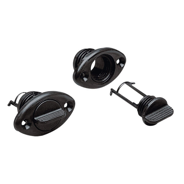 DRAIN SOCKET WITH CAPTIVE PLUG OVAL