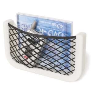CASE WITH NET and PLASTIC FRAME, "Store All", White