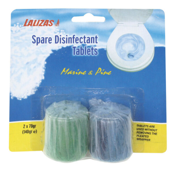 SPARE DISINFECTANT TABLETS FOR "DSRU" MARINE & PINE (2 TABLETS)