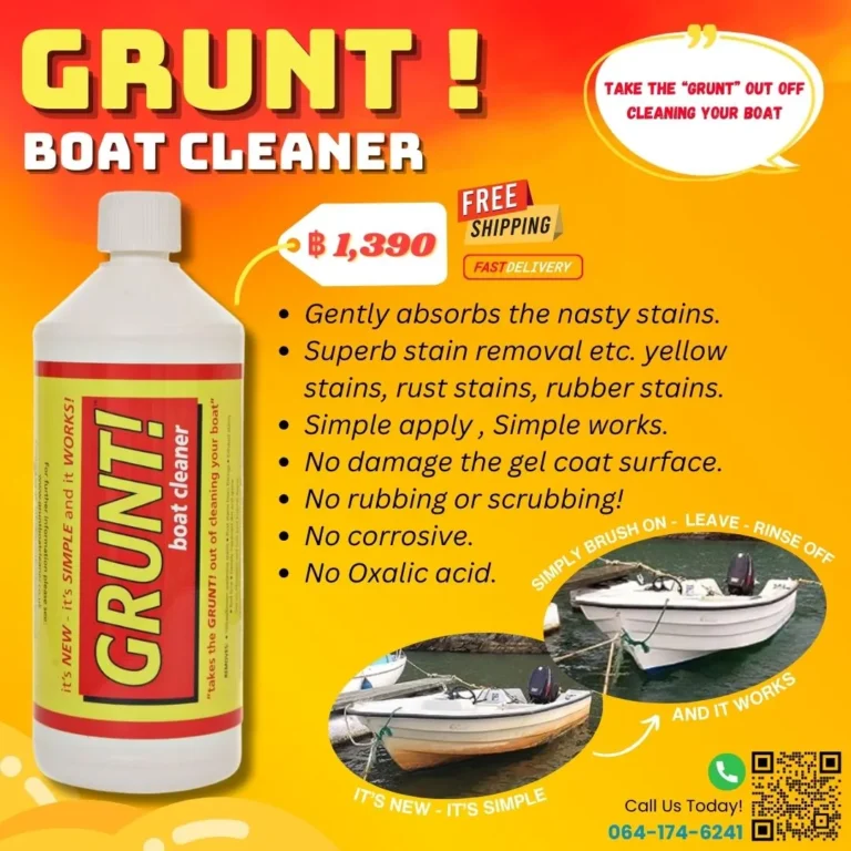Grunt boat cleaner